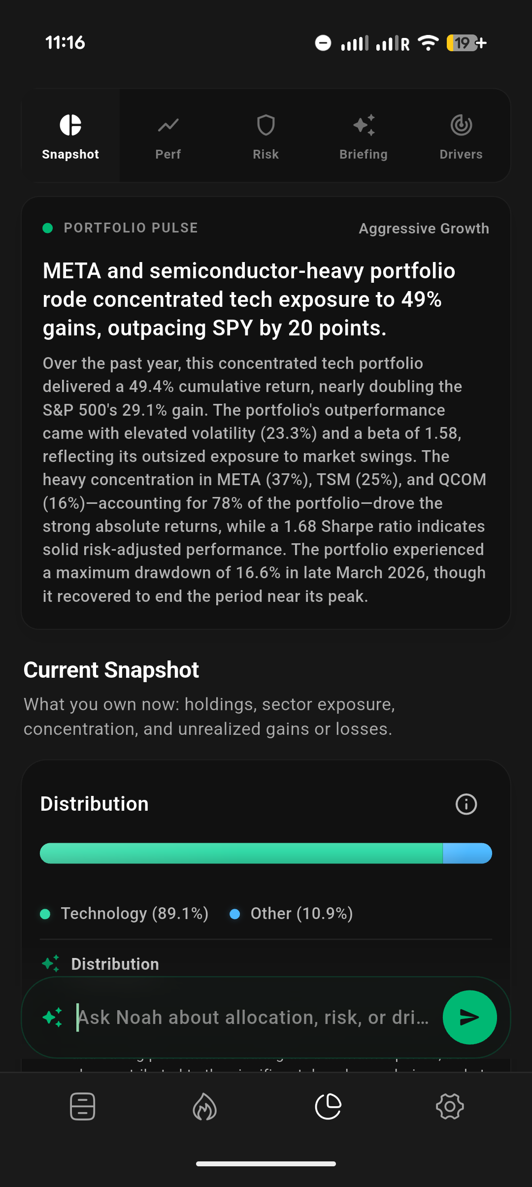 Stoky Portfolio Studio snapshot screenshot