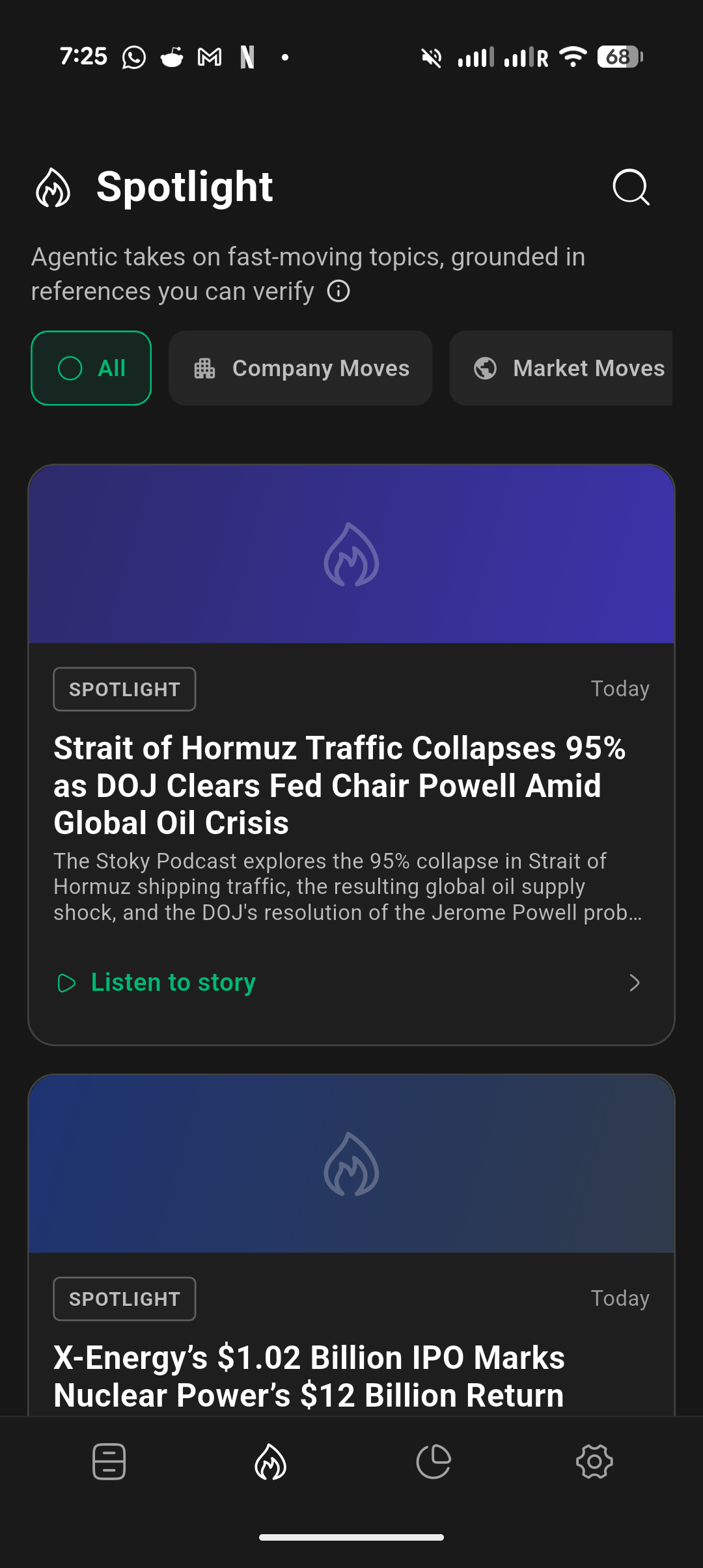 Stoky spotlight screenshot